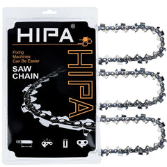 Hipa front view of 20" chainsaw chain package showing ready-to-install set benefits