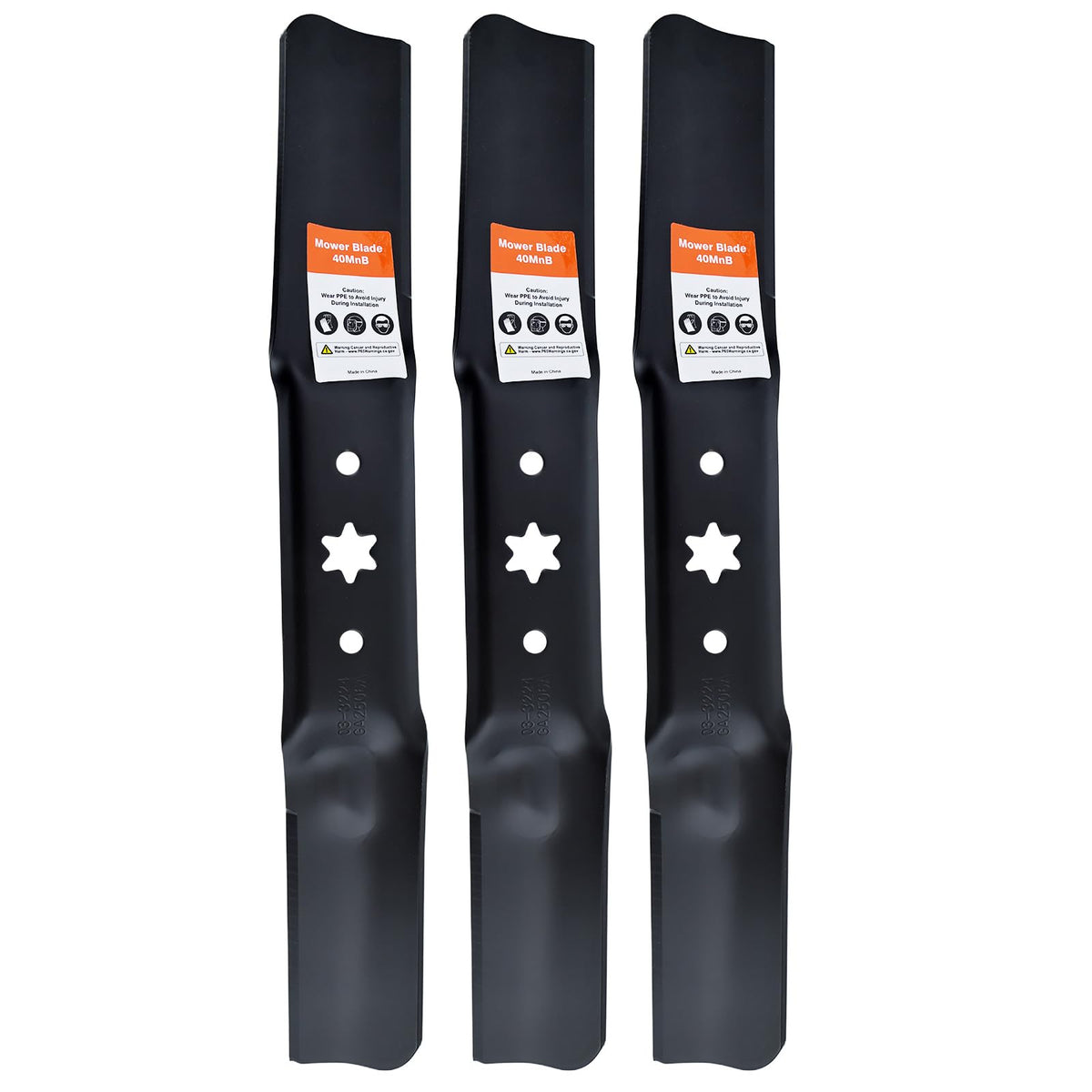 Hipa front view of 3-pack blades showing compatibility and benefit of full set replacement