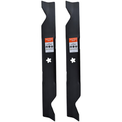 Hipa front packaging showing two 46-inch blades and part numbers for clear replacement