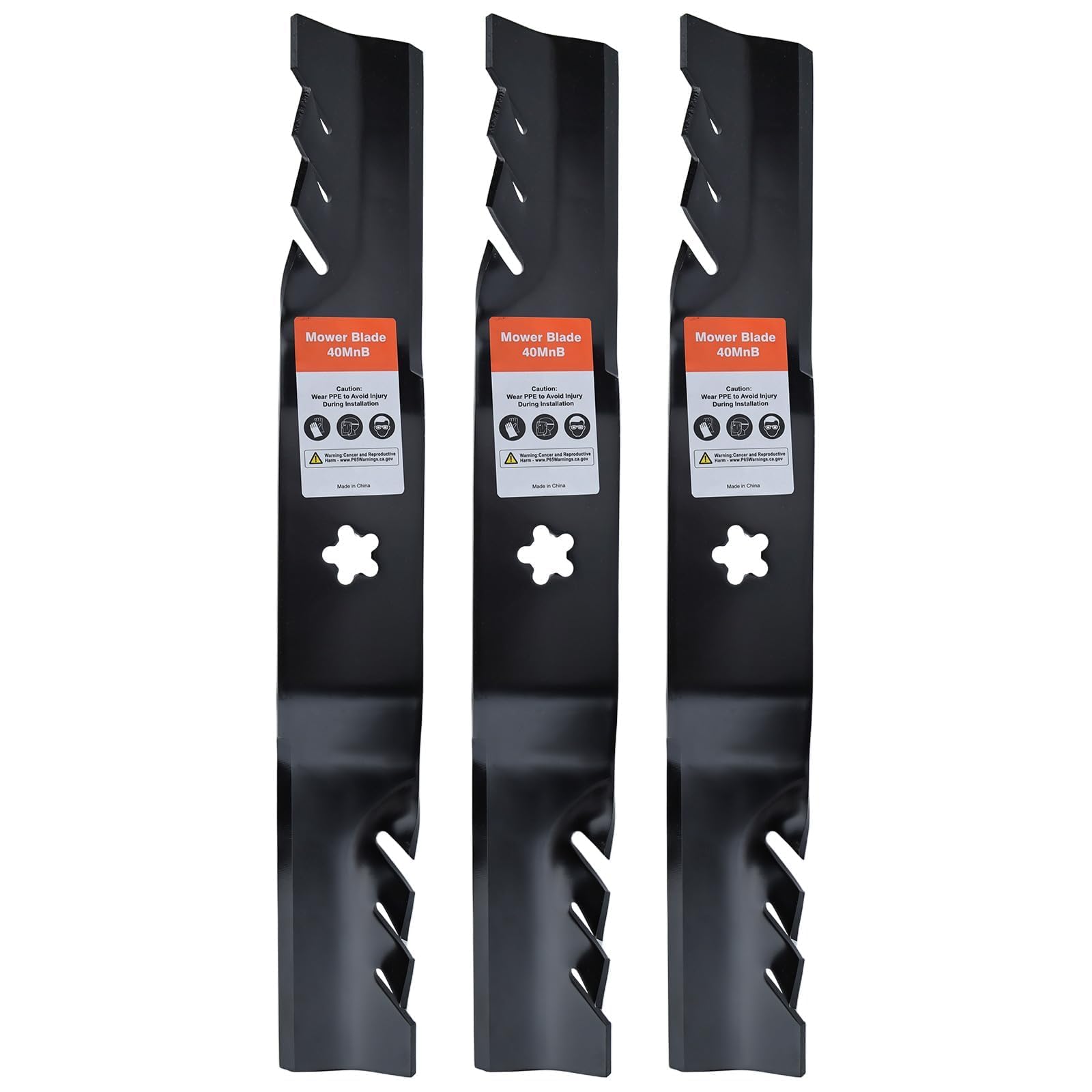 Hipa front packaging showing three 54 inch blades and compatibility list
