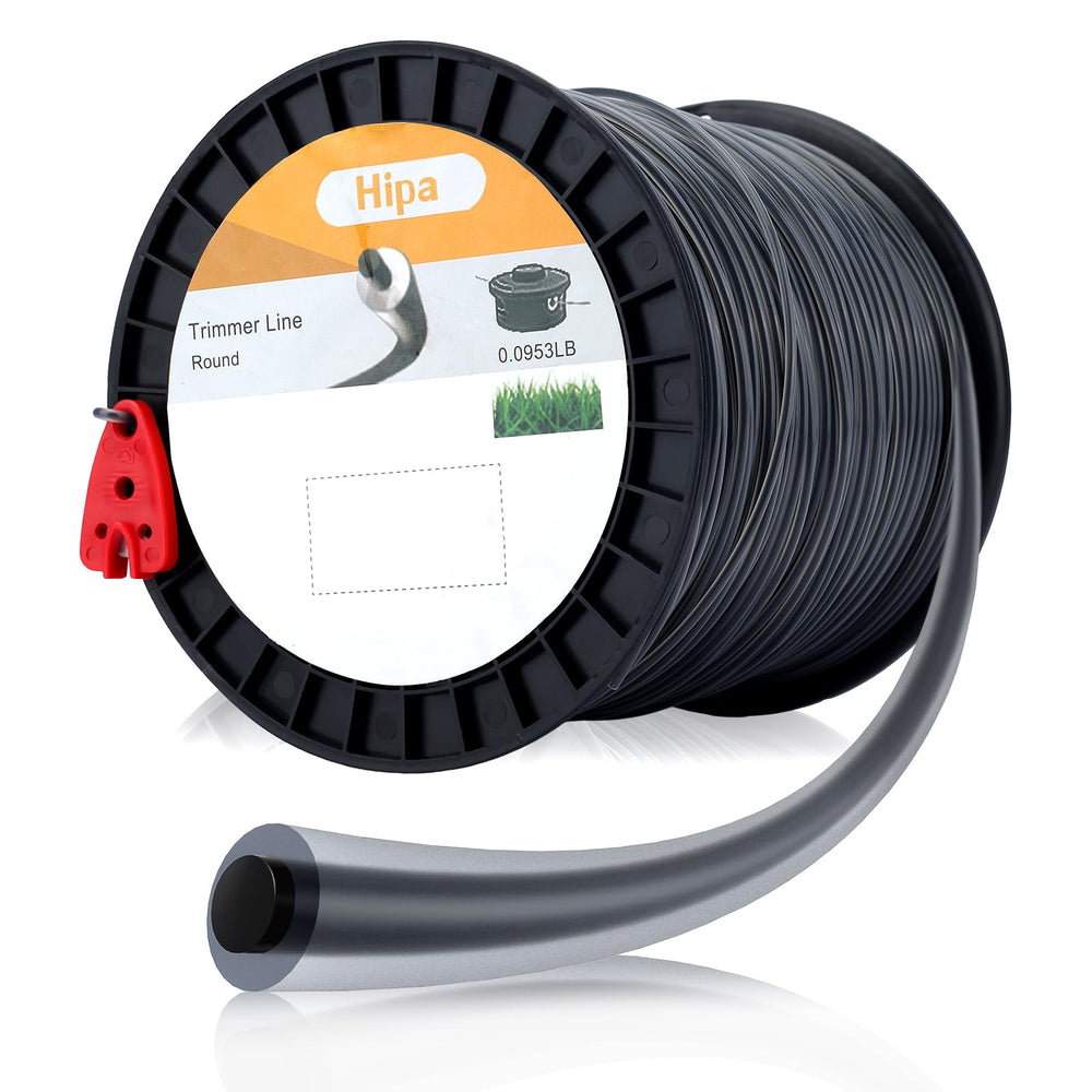 Hipa front view of 3-pound spool showing neat wound black line and durability benefit