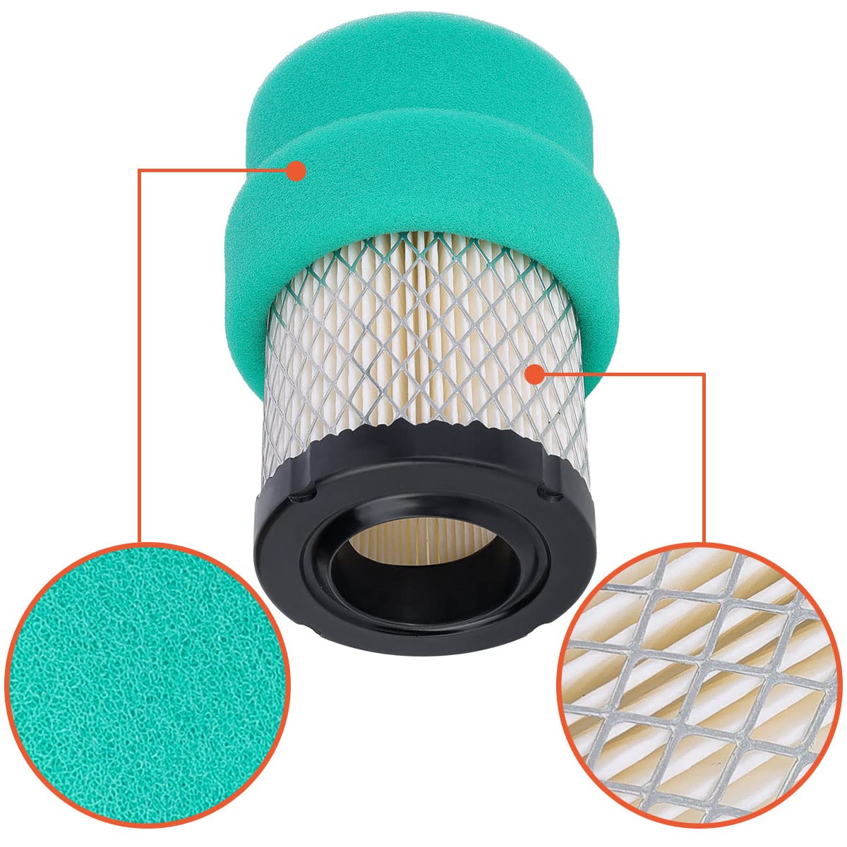 Hipa fuel filter assembly showcasing clear housing for easy inspection