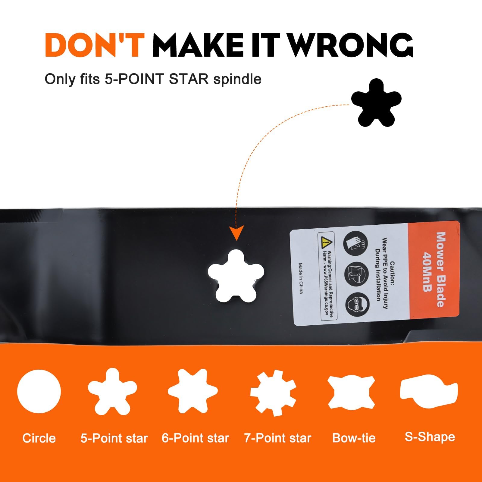 Hipa 5-point star mounting hole detail showing precise fitment