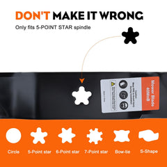 Hipa 5-point star mounting hole detail showing precise fitment