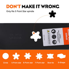 Hipa five-point star mounting hole view for correct mower fitment
