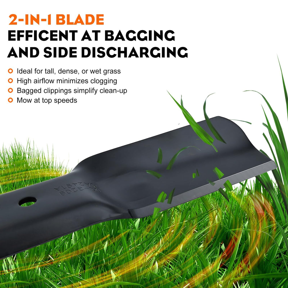Hipa three blades and packaging laid out to show included items and readiness to install