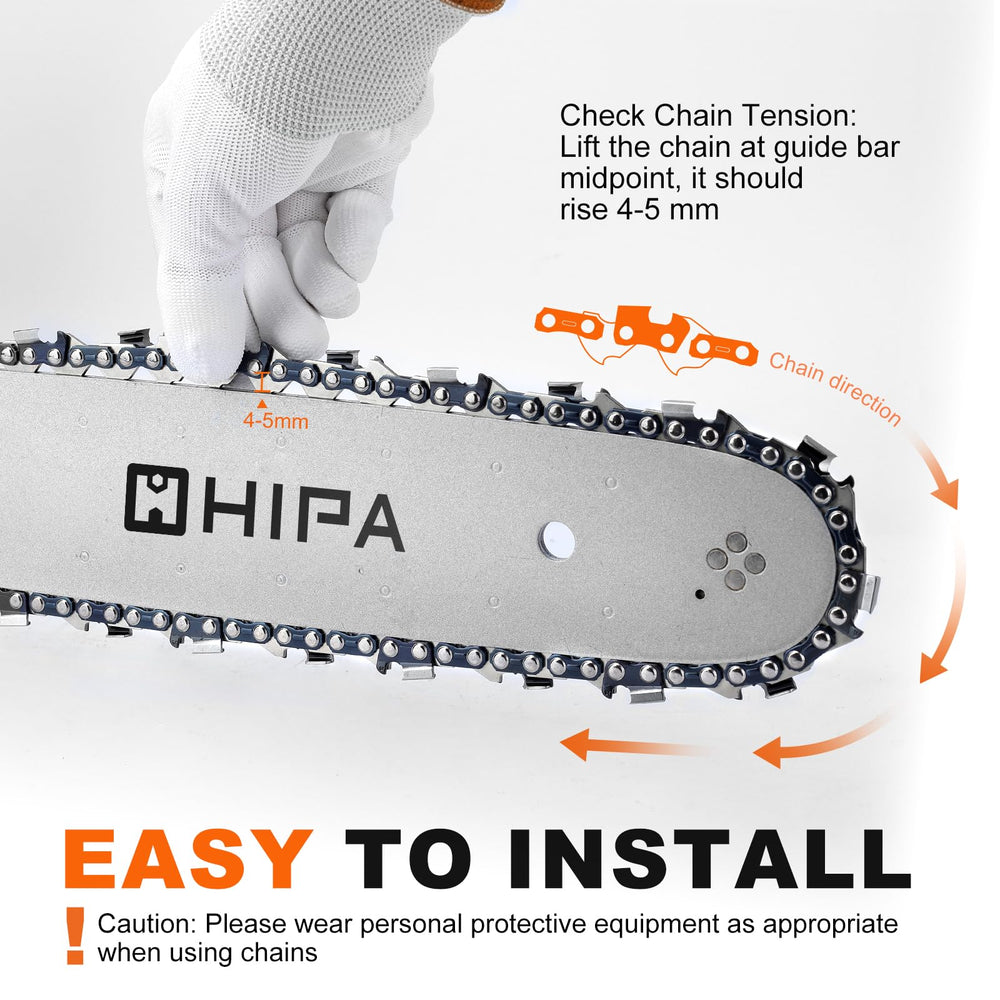 Hipa chain installed on Echo CS-590 demonstrating correct fit and compatibility