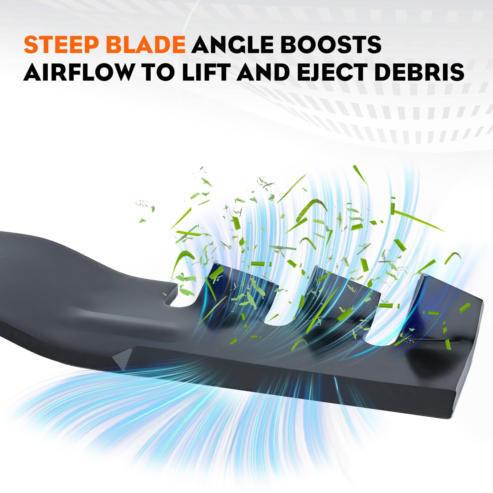 Hipa blade next to hands for scale showing correct sizing benefit