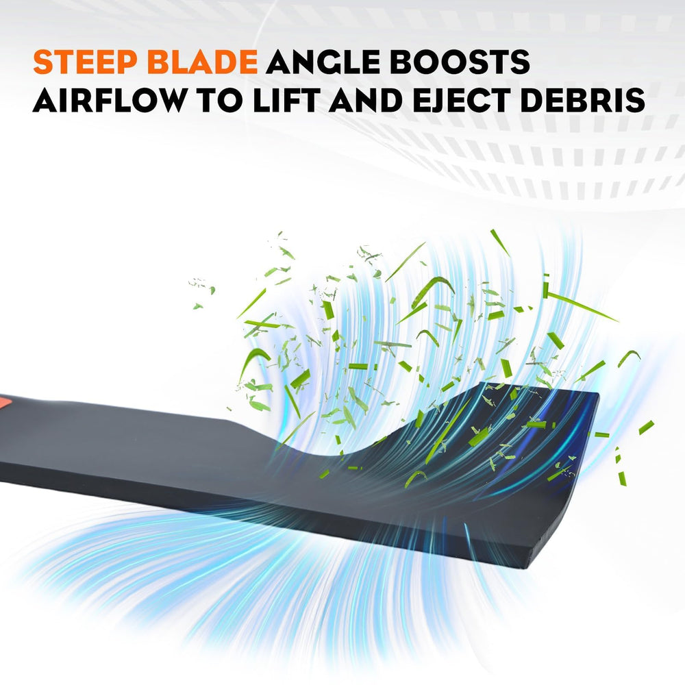 Hipa blades next to ruler showing 46-inch length for accurate size confirmation