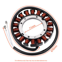 Hipa stator wiring detail with insulated leads for reliable connection