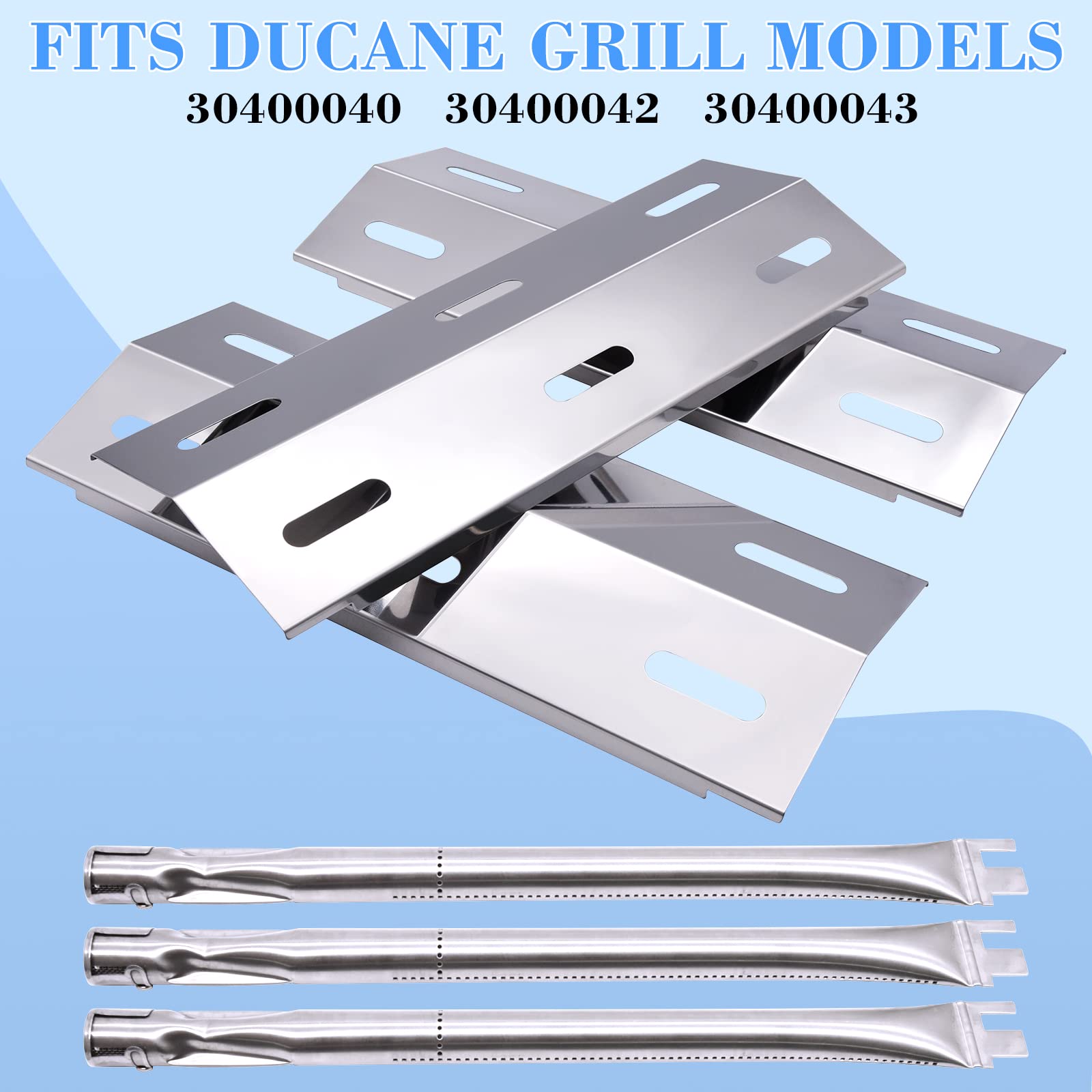 Hipoilk stainless-steel burner tube close-up showing durable finish for long life