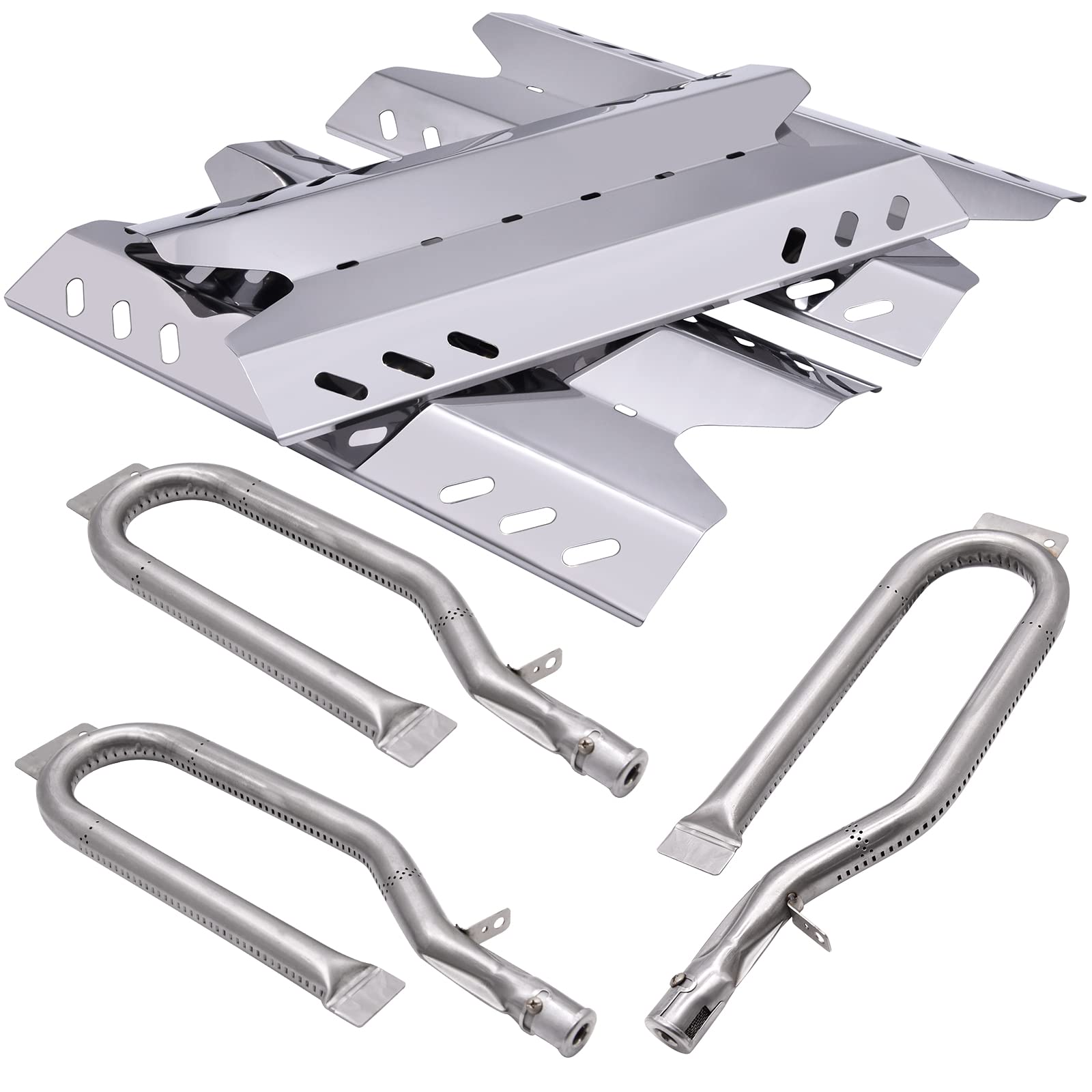 Hipoilk front view of replacement burner and heat plate kit showing full contents and fit benefit