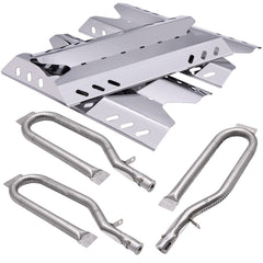 Hipoilk front view of replacement burner and heat plate kit showing full contents and fit benefit