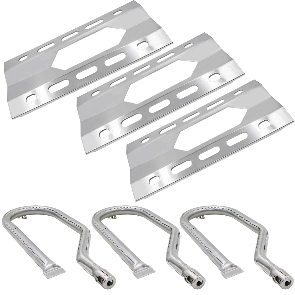 Hipoilk front view of replacement kit showing organized burners and heat plates for easy identification and quick install