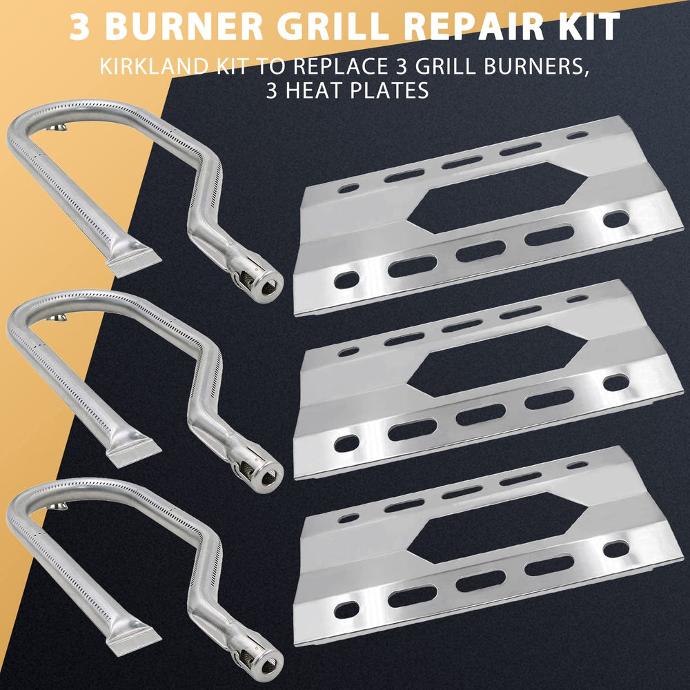 Hipoilk installed burners inside grill cookbox illustrating restored alignment and consistent heating