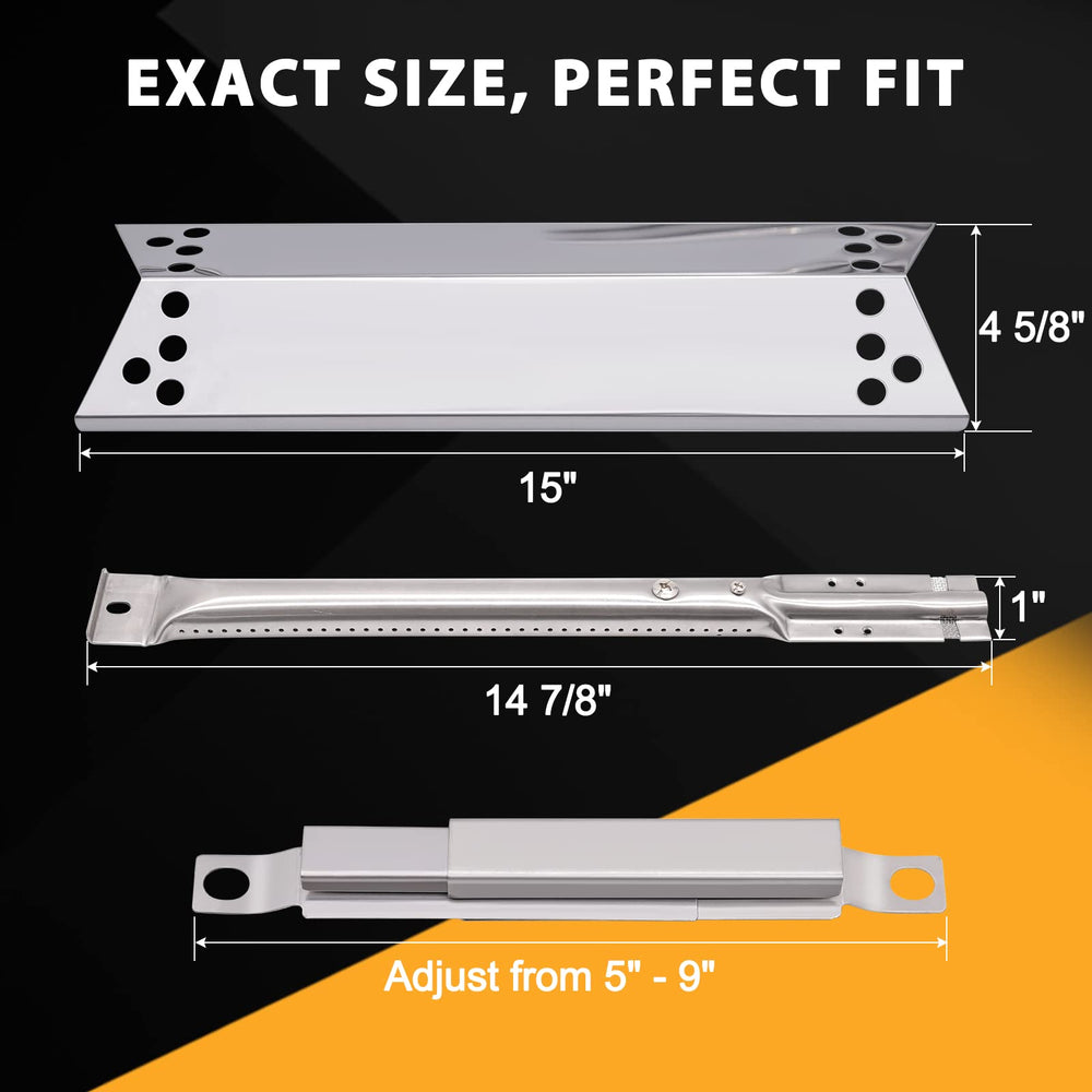 Hipoilk parts installed in a grill showing improved heat distribution for better cooking results
