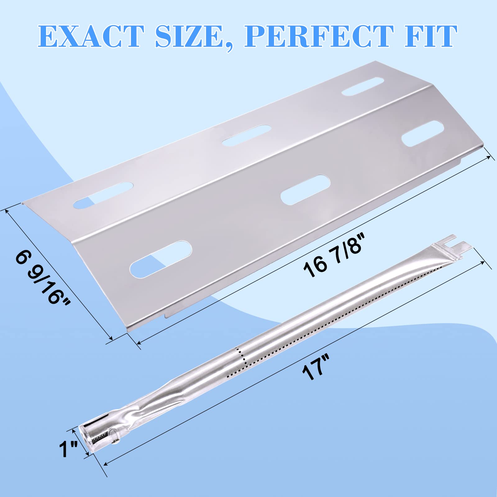 Hipoilk kit next to tape measure showing burner and plate dimensions for correct fit