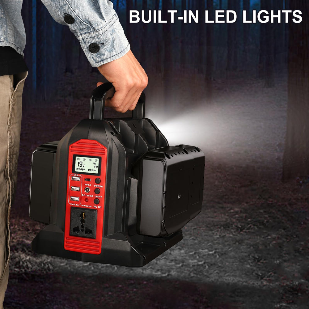 Hipoke LED light illuminated in high mode for campsite visibility