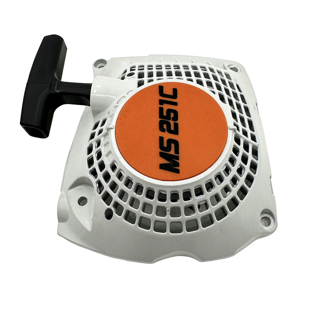 Hippotech starter installed on a STIHL MS251C demonstrating accurate fit and restored function