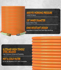 HiPrewaPro steel-braided close-up showing durability and strength