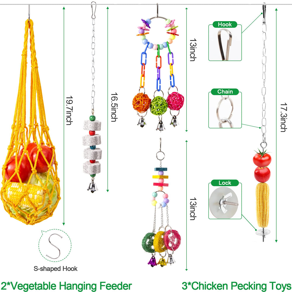 Hipykat stainless-steel hanging feeder keeping vegetables clean