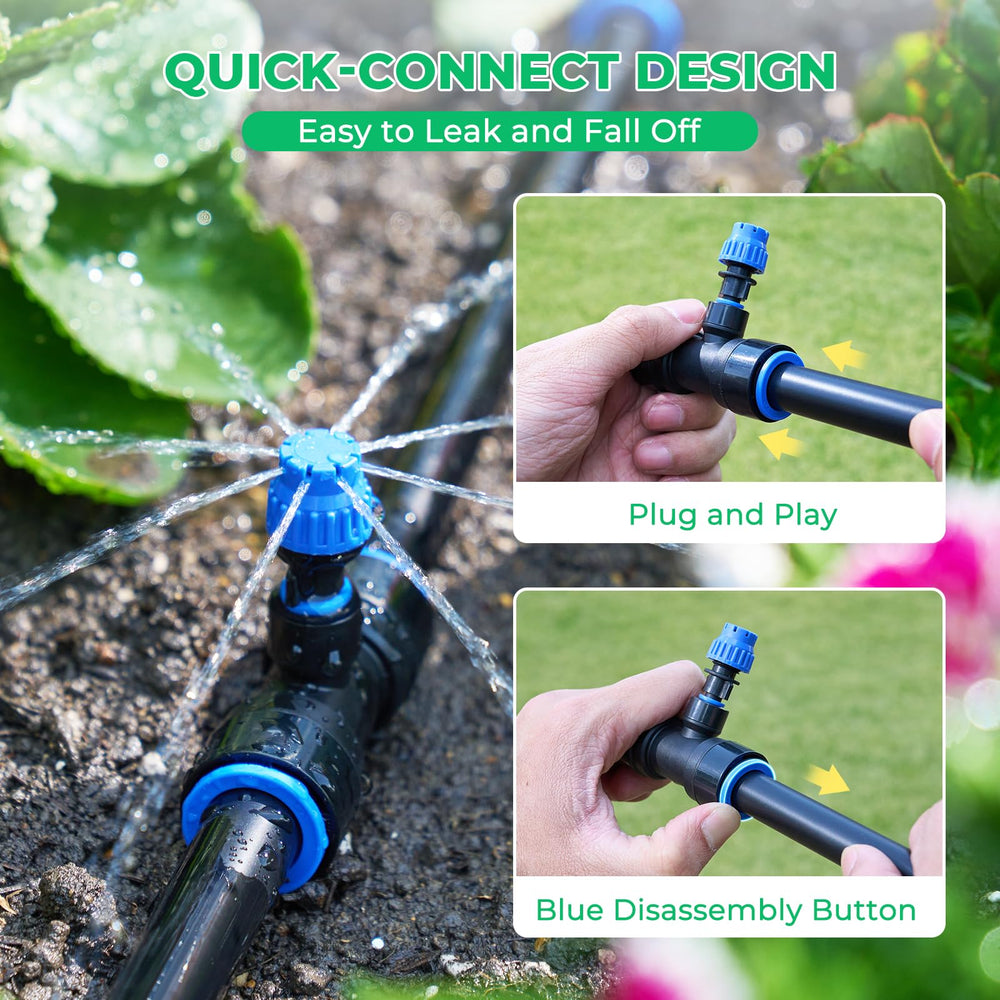 HIRALIY 8-hole dripper close-up demonstrates even distribution benefit for roots