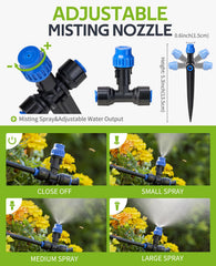 HIRALIY adjustable misting nozzle close-up for precise flow control
