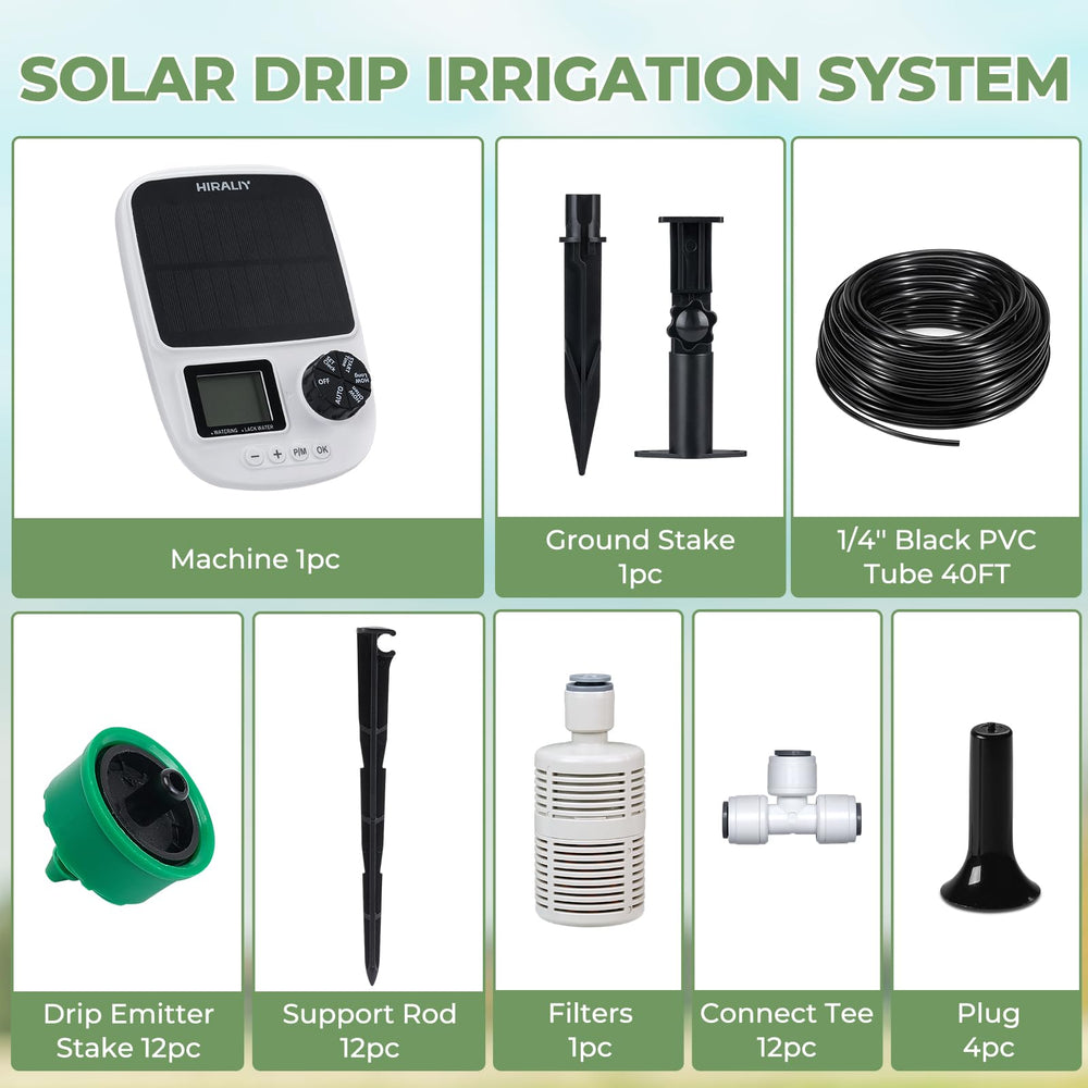HIRALIY dripper installed in a plant pot securing even moisture to roots