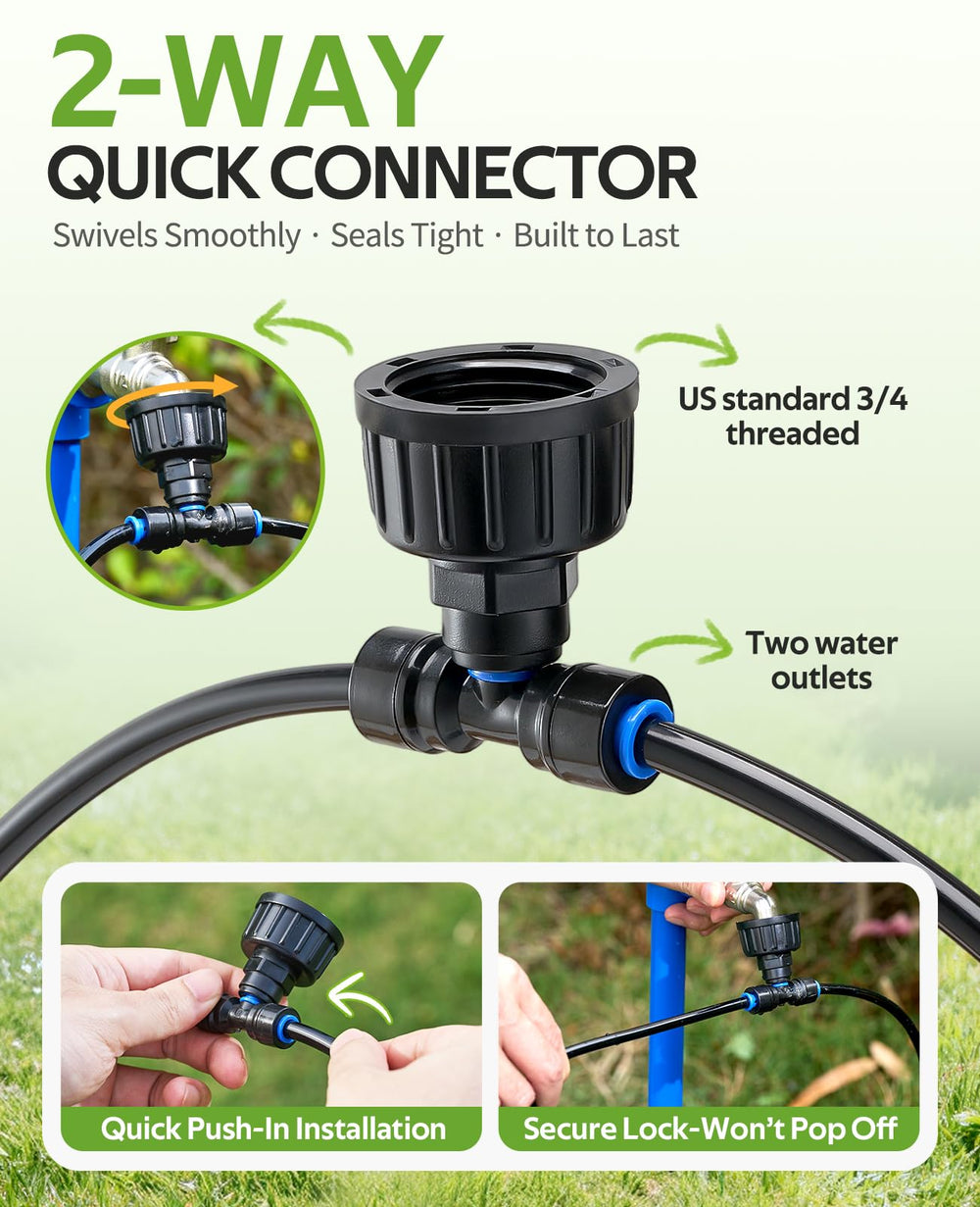 HIRALIY pressure-compensated emitter detail ensuring even watering