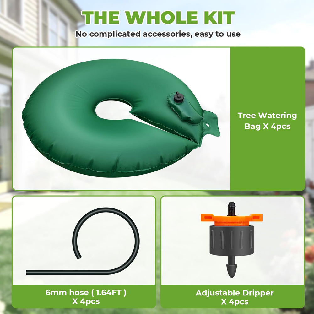 HIRALIY bag next to measuring marks showing 20 gallon capacity and accurate filling benefit