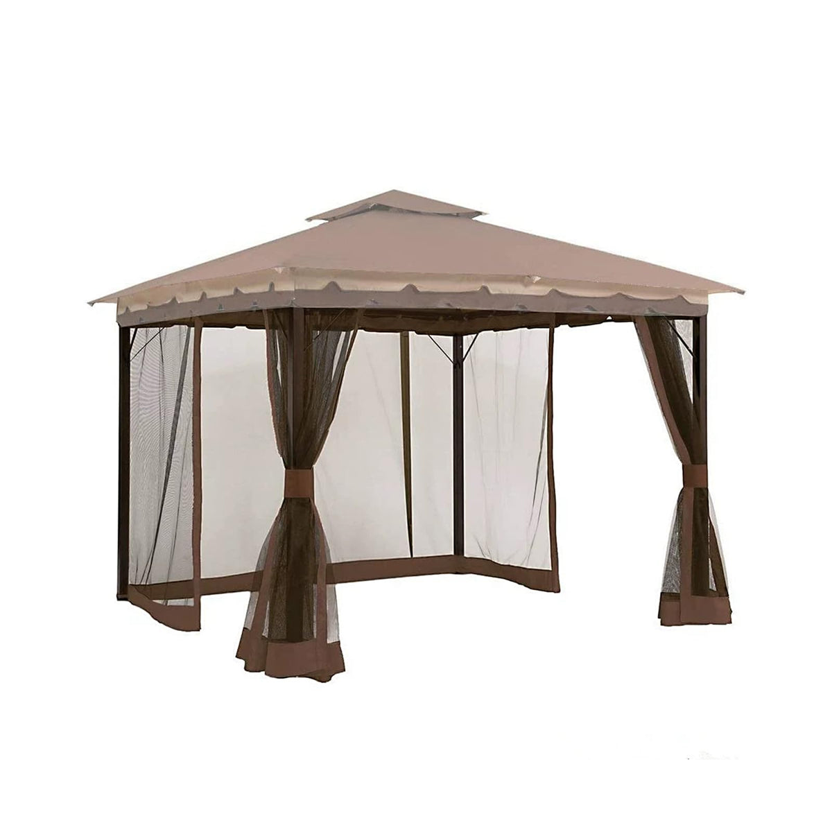 Hisecome front view of assembled netting showing insect protection and full access