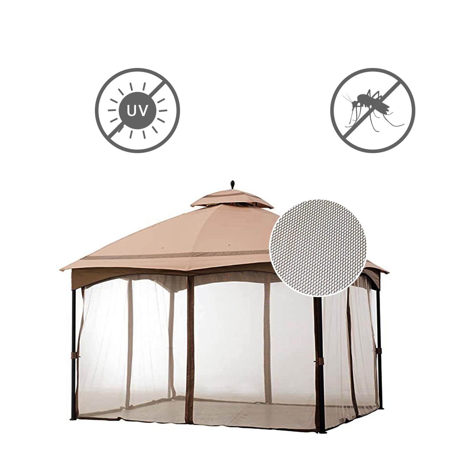 Hisecome hardware kit with hooks and O-rings for simple installation