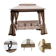Hisecome installed in backyard showing comfortable, bug-free outdoor dining