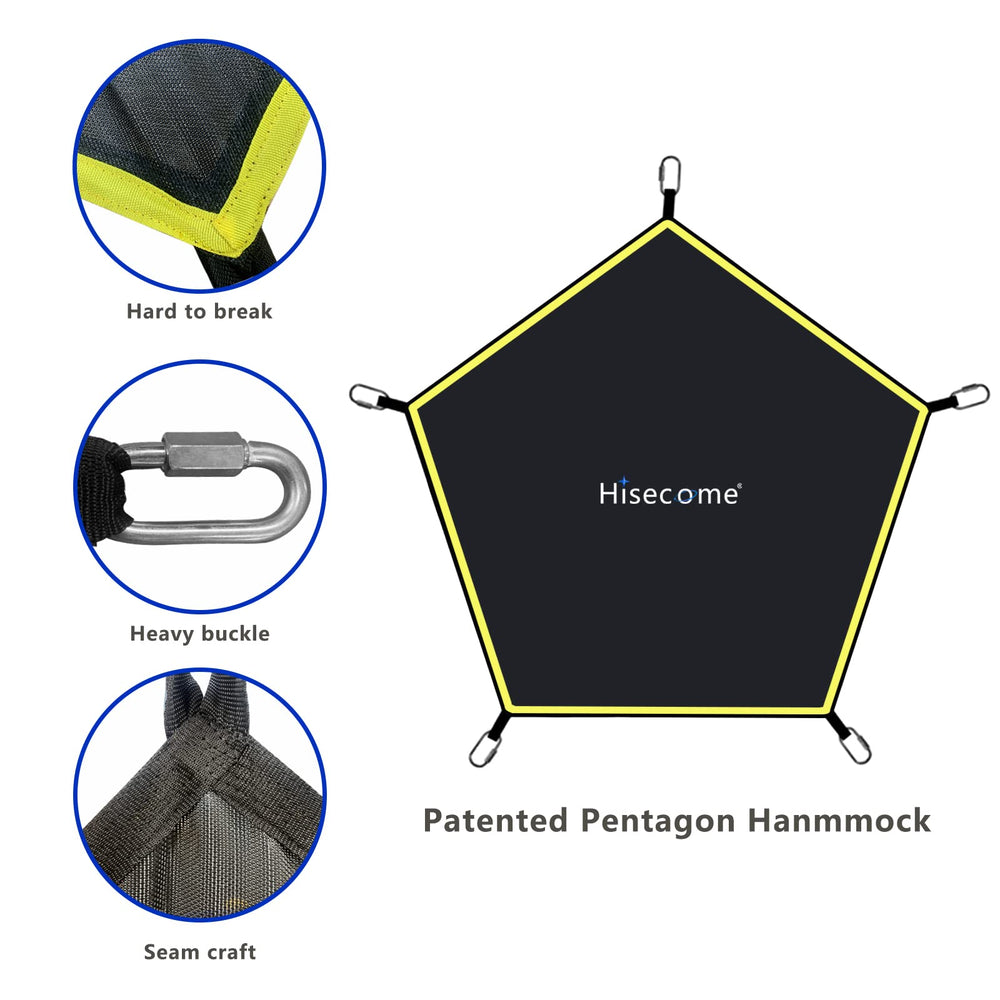 Hisecome hammock with climber dome showing size and scale for compatibility and fit