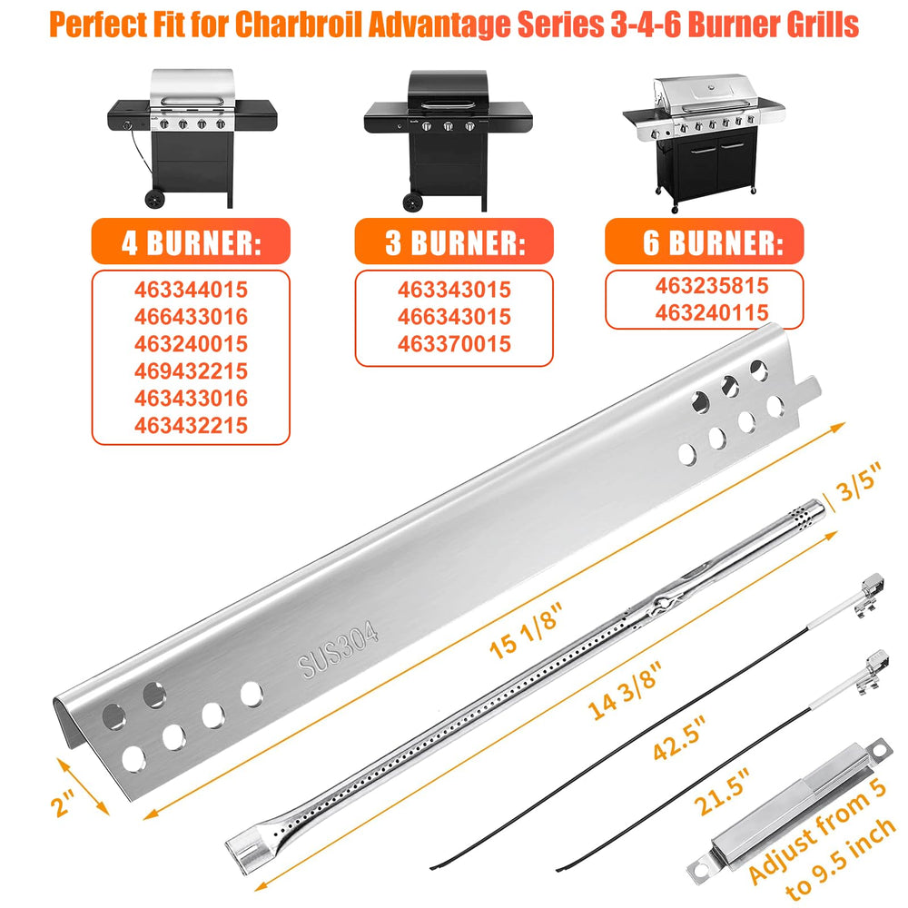 Hisencn SUS304 burner close-up highlighting thicker stainless construction and corrosion resistance