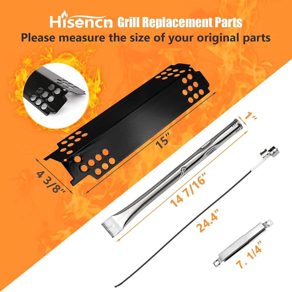 Hisencn close-up of stainless-steel burner showing corrosion resistance and improved heat delivery