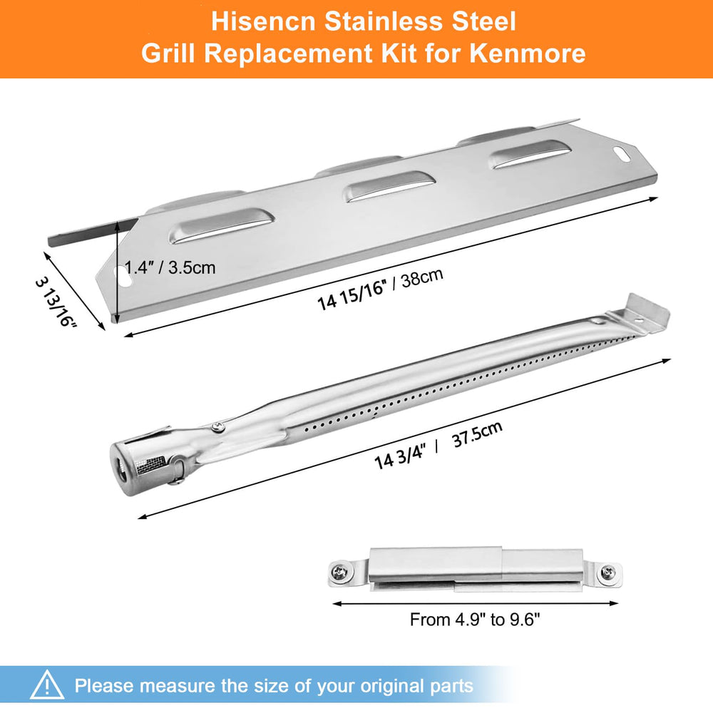 Hisencn burner close-up stainless steel showing corrosion resistance and precise ports
