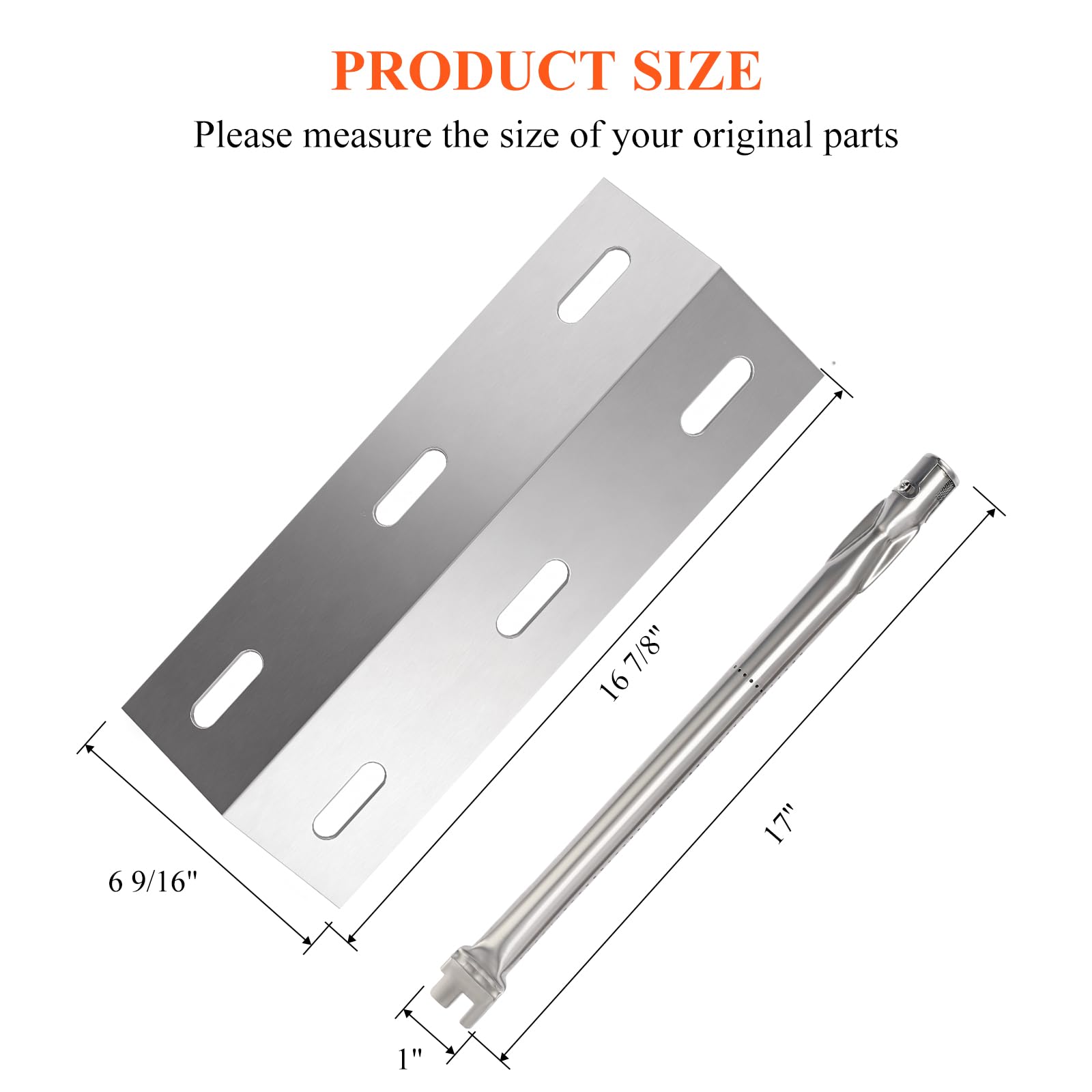 Hisencn three stainless steel burner tubes laid flat highlighting durability benefits