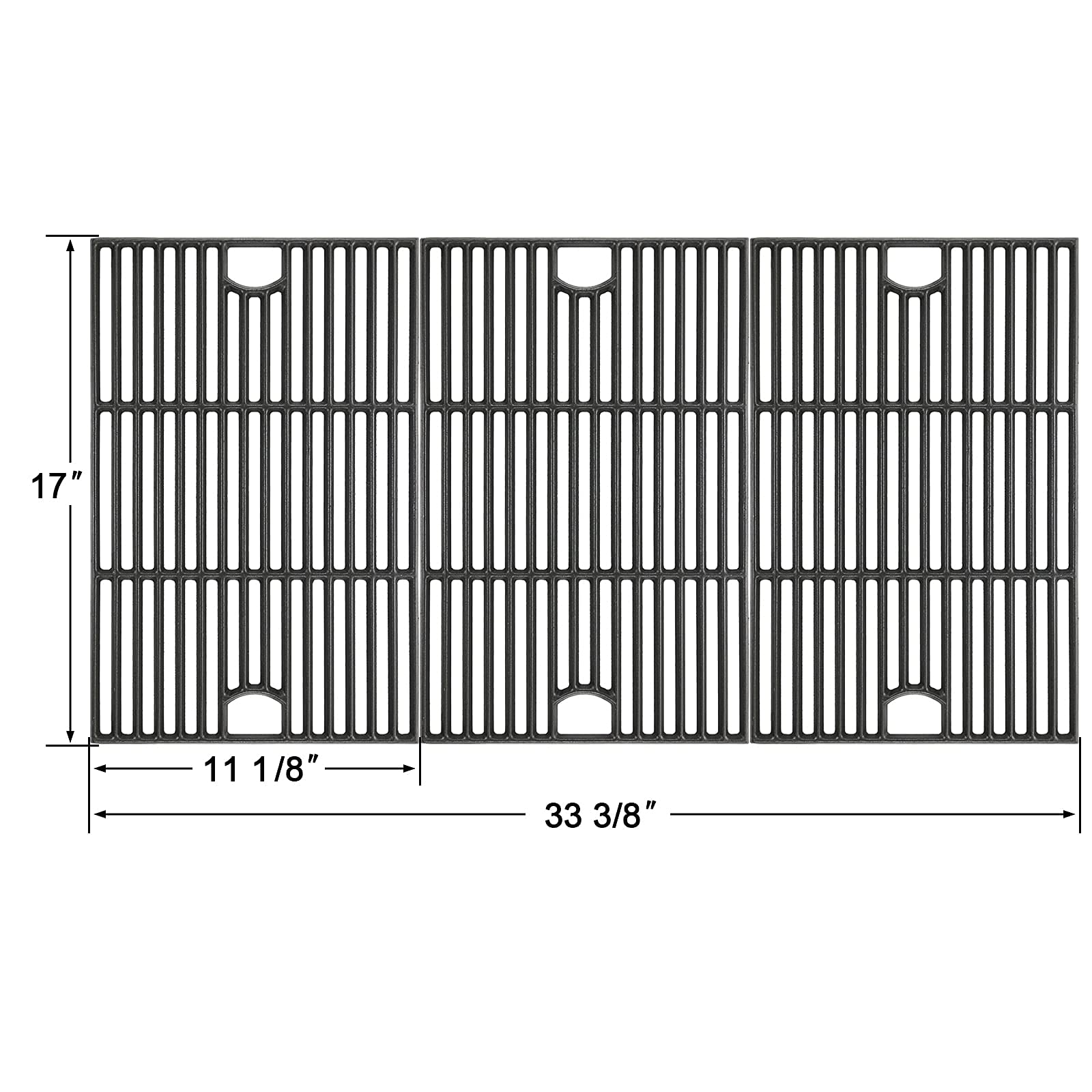 Hisencn close-up of cast iron bars showing durable texture and even heat