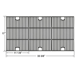 Hisencn close-up of cast iron bars showing durable texture and even heat