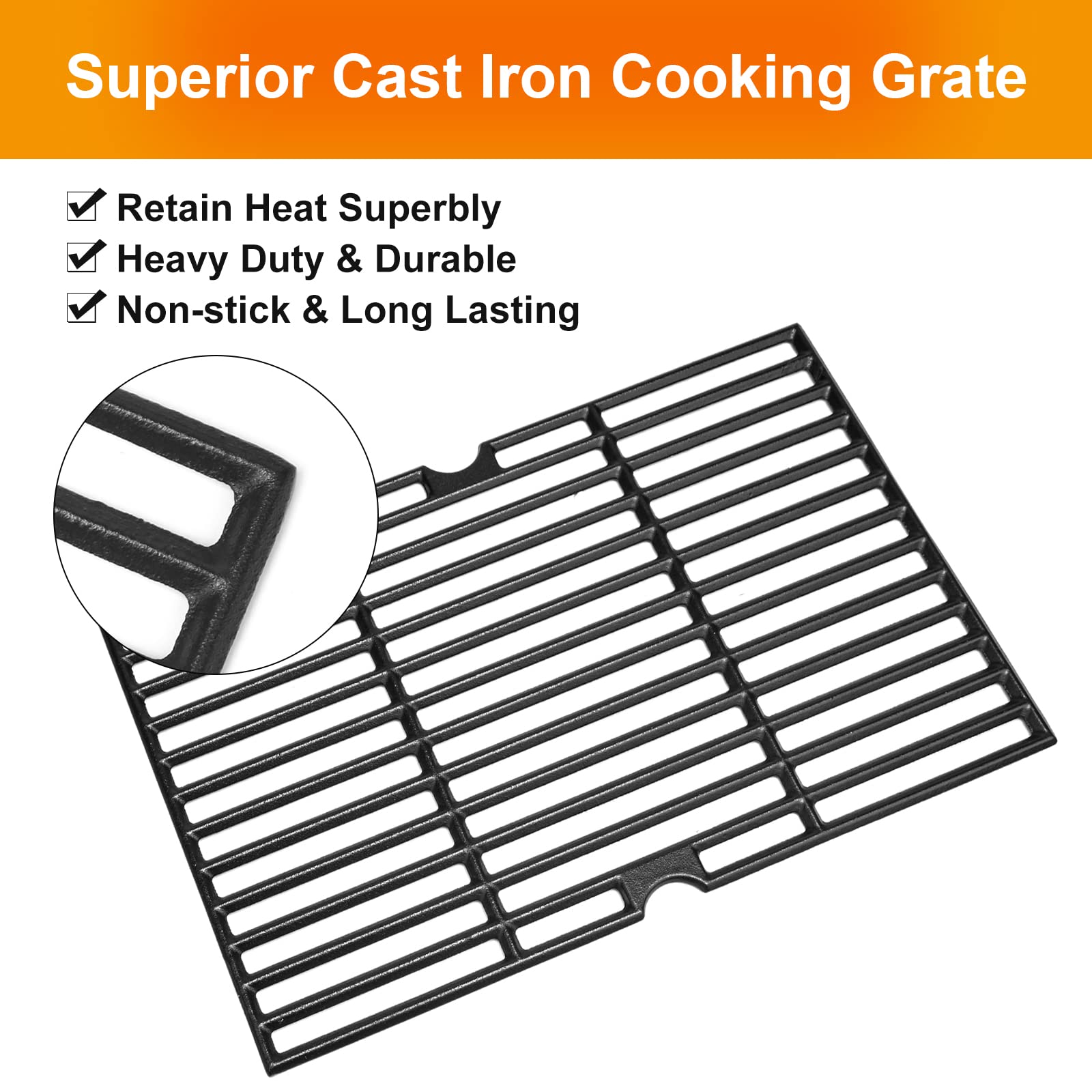 Hisencn cast iron grates coated in oil and stored to prevent rust and extend lifespan
