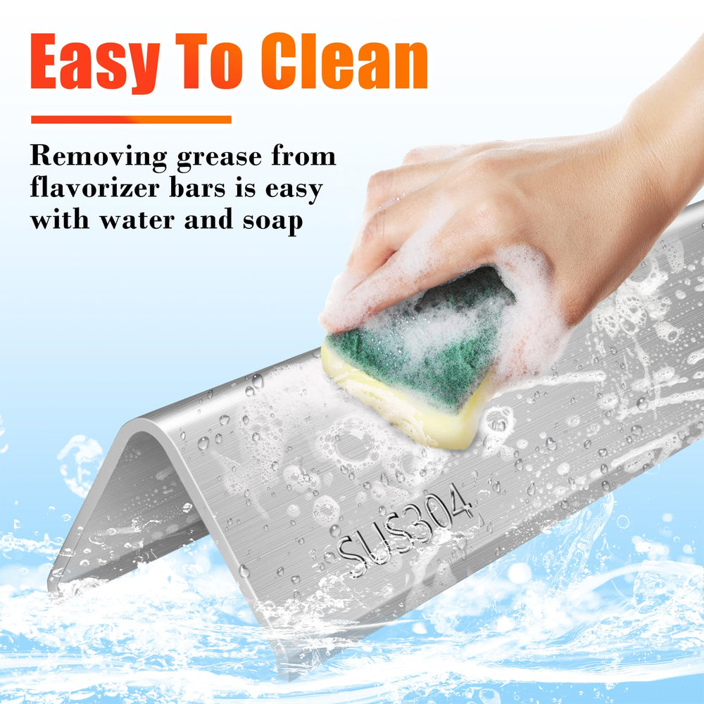 Hisencn bars catching drippings to reduce flare-ups and add flavor
