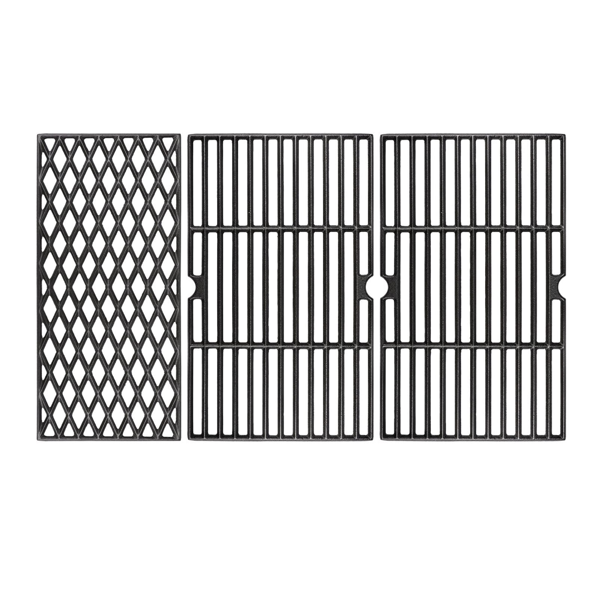 Hisencn front view cast iron grate showing fit and sturdy construction for reliable grilling