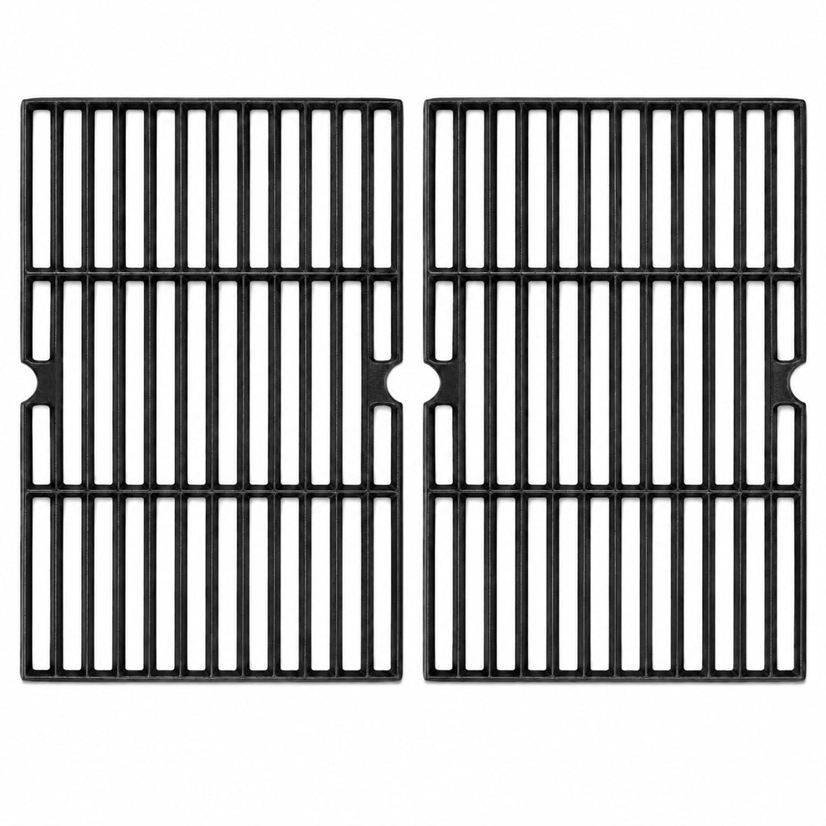 Hisencn front view of cast iron grates showing solid construction and durable design benefit