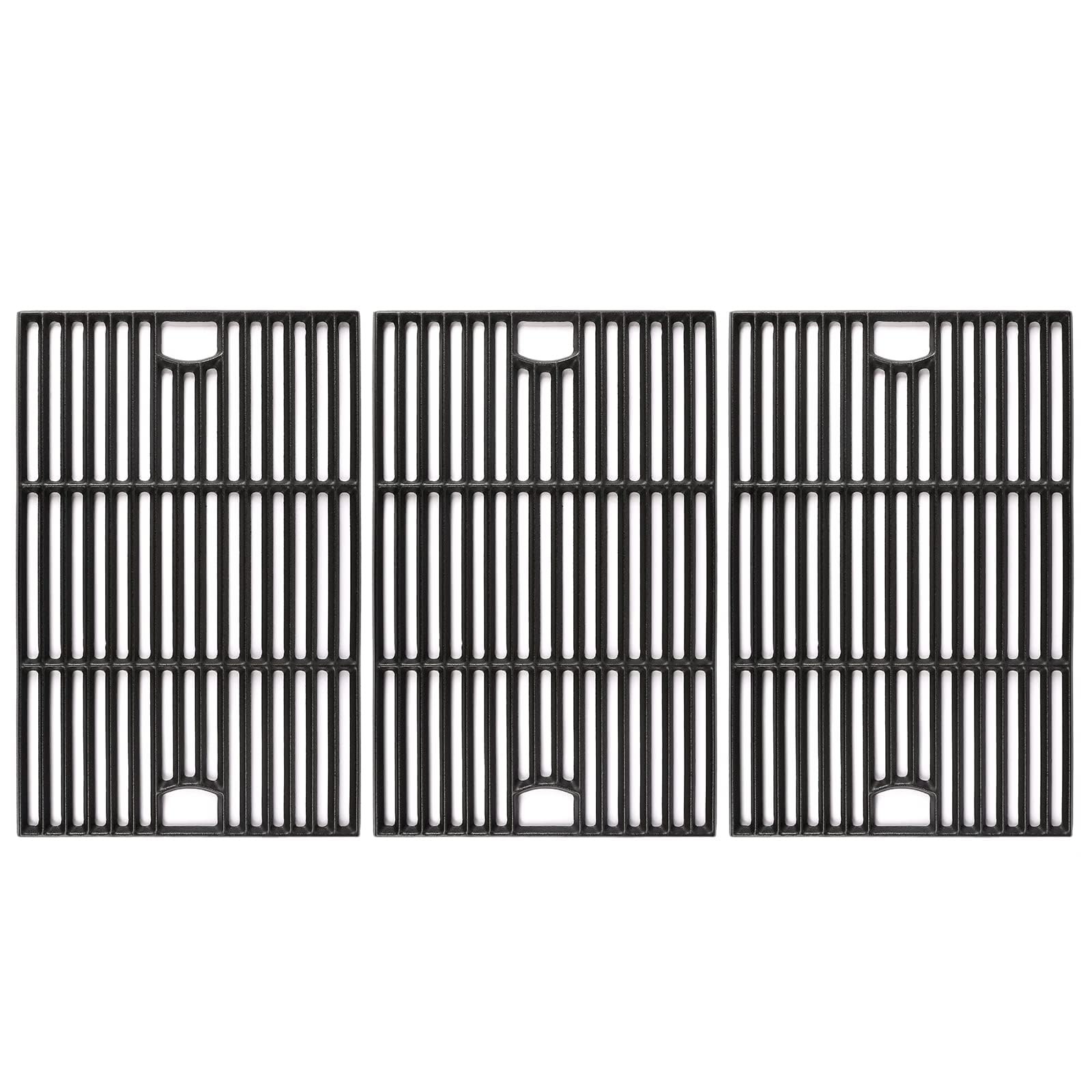 Hisencn front packaging showing three cast iron grates and secure protection