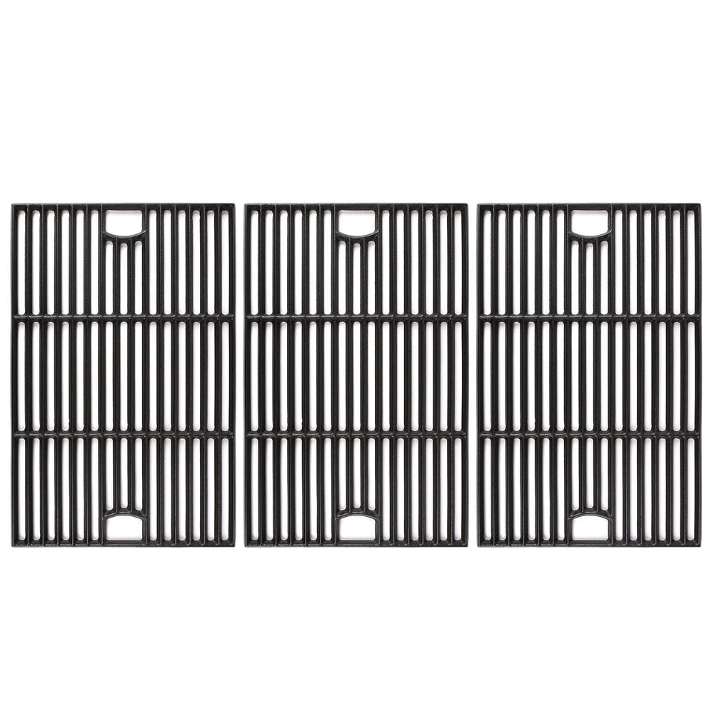 Hisencn front packaging showing three cast iron grates and secure protection