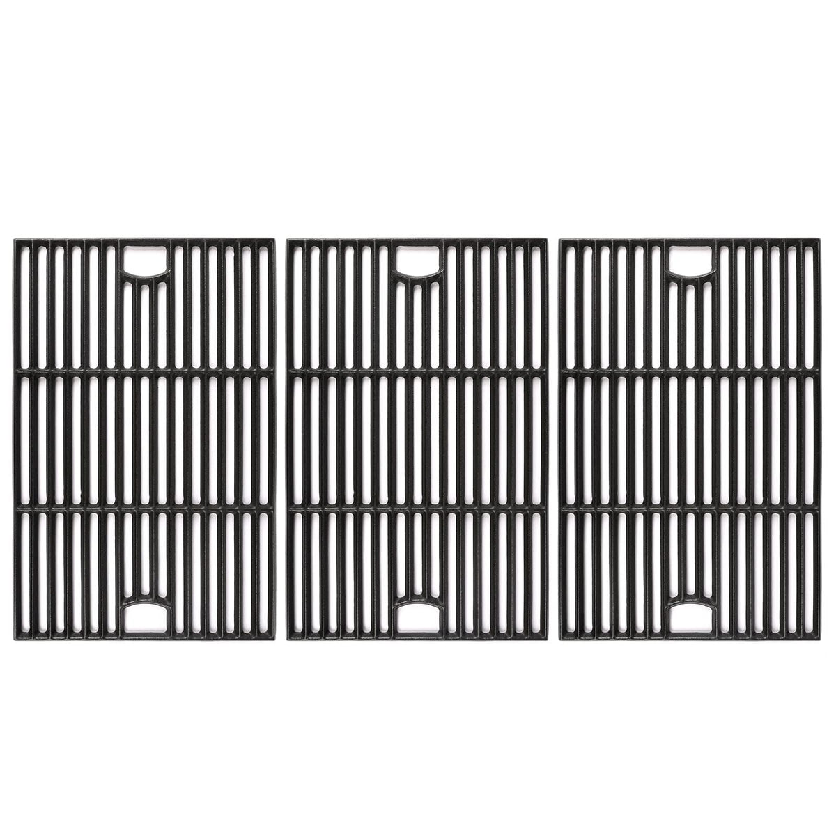 Hisencn front packaging showing three cast iron grates and secure protection