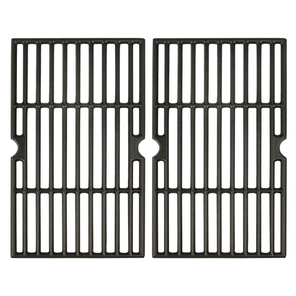 Hisencn front packaging showing two replacement cast iron grates and label benefits