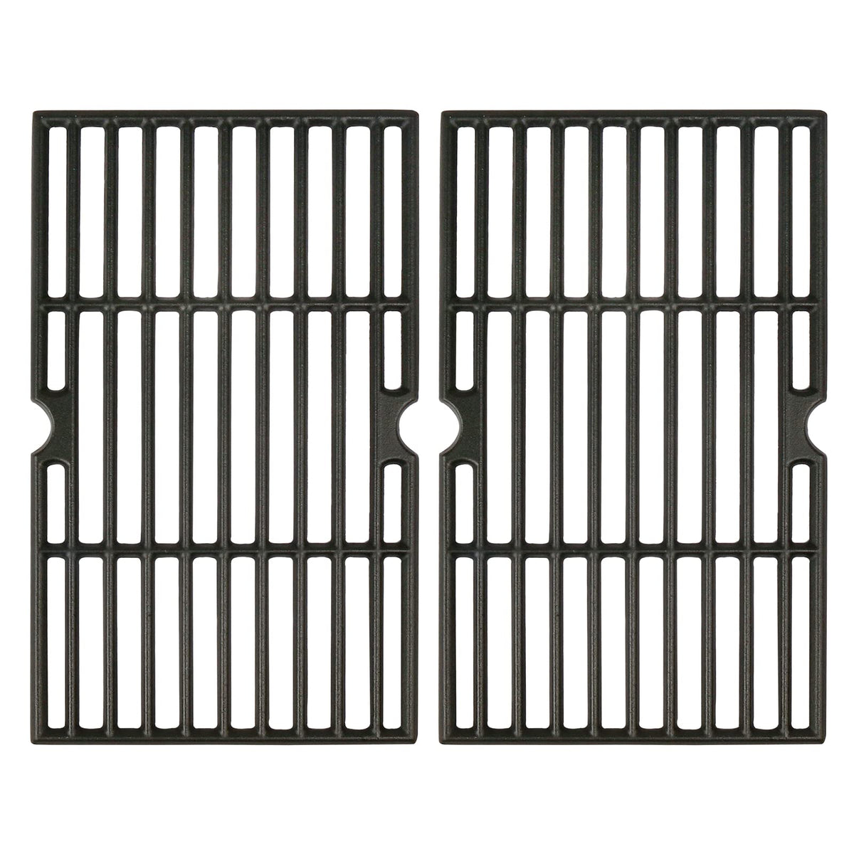 Hisencn front packaging showing two replacement cast iron grates and label benefits