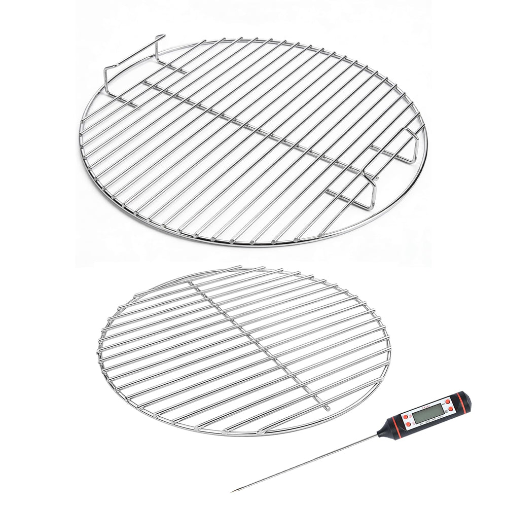 Hisencn front cooking grate showing durable plated-steel and easy-clean surface